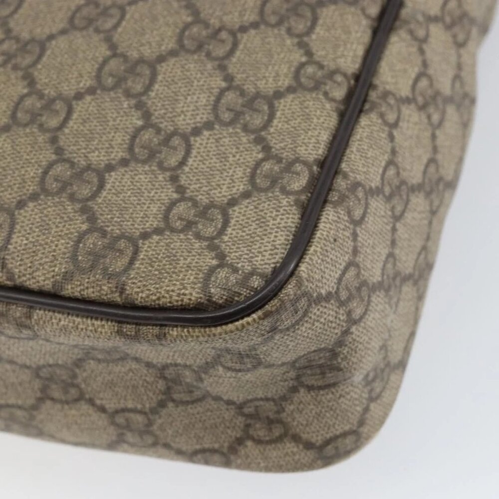 GUCCI GG Supreme Shoulder Bag PVC Beige Gold 201448 Auth 154420 - Picture 4 of 16